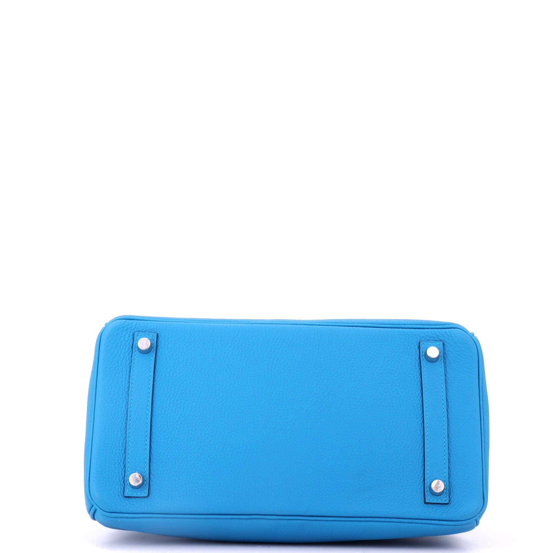 Birkin Handbag Verso Togo with Palladium Hardware 30, Alternate, color, Blue
