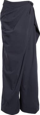 JW Anderson Fold Over Twist Wide Leg Trousers