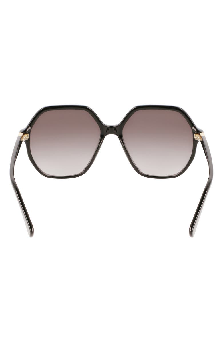 Longchamp 58mm Le Pliage Modified Rectangle Sunglasses, Alternate, color,