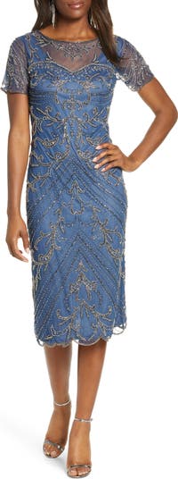 princess polly baby blue dress Pisarro Nights Beaded Evening Dress Black Formal Gown Women's 14 Illusion  Sleeve