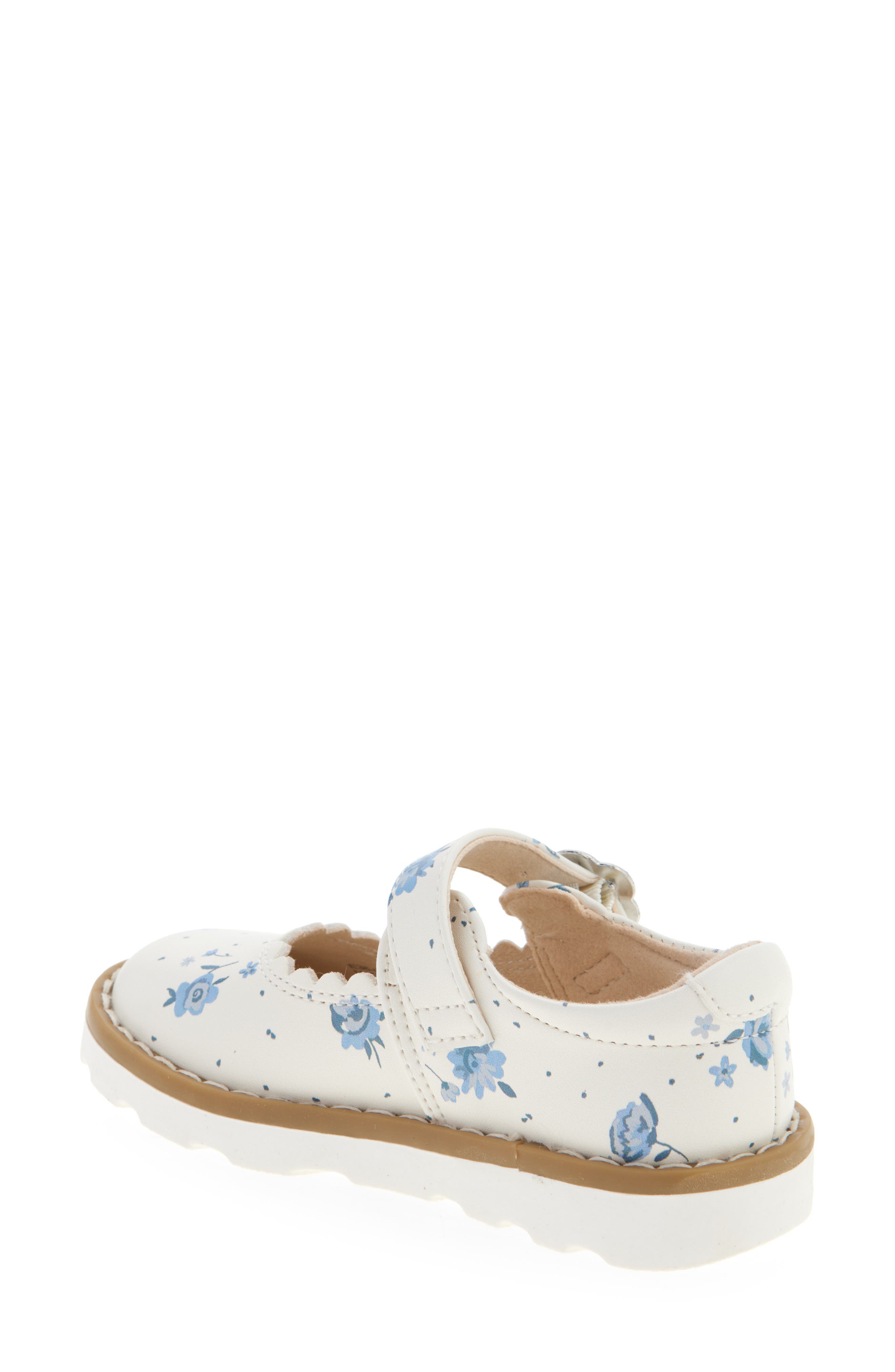 NEXT Kids' Floral Mary Jane Flat, Alternate, color, White