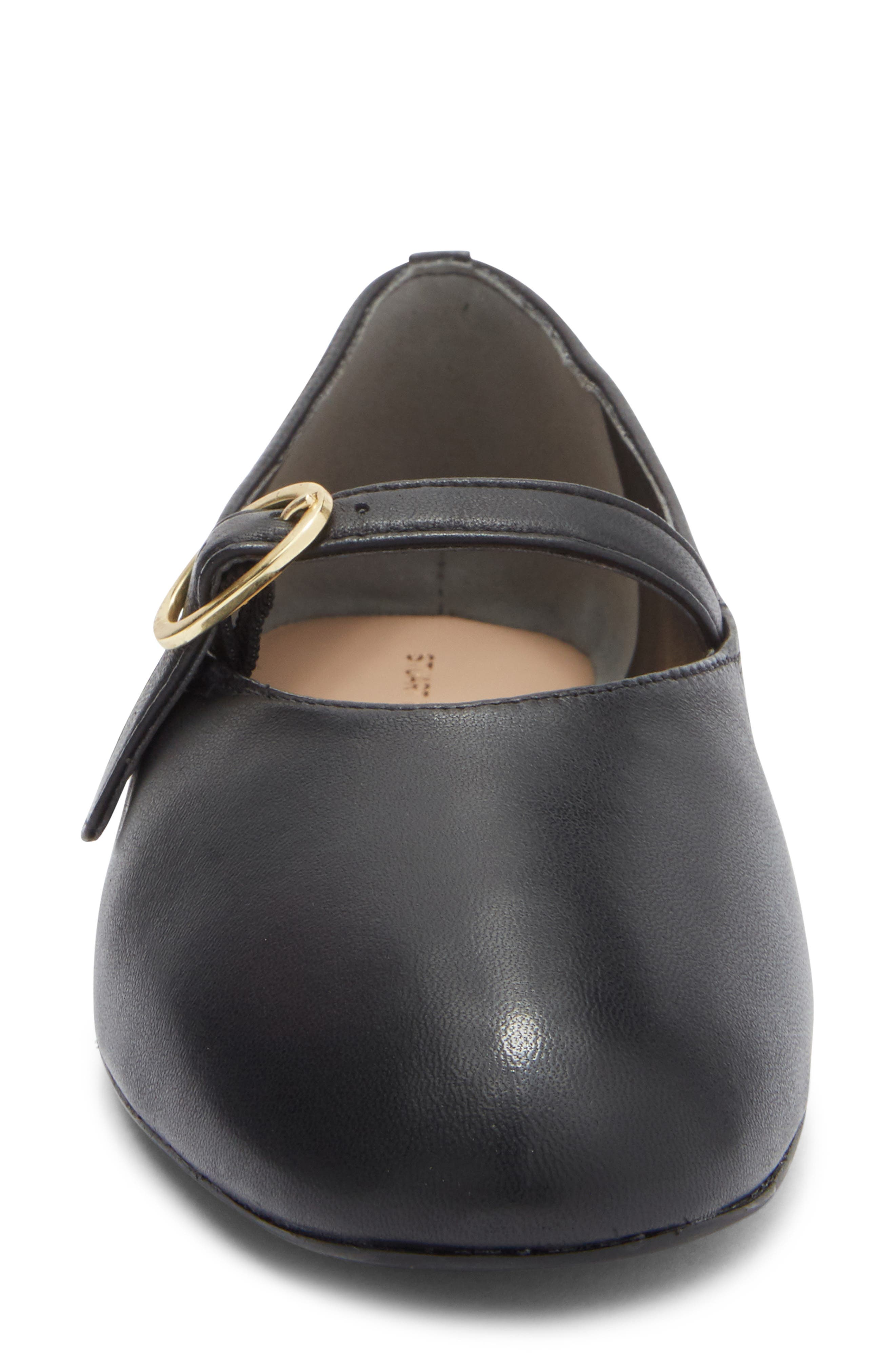 Stuart Weitzman Kyra Mary Jane Flat, Alternate, color, Black