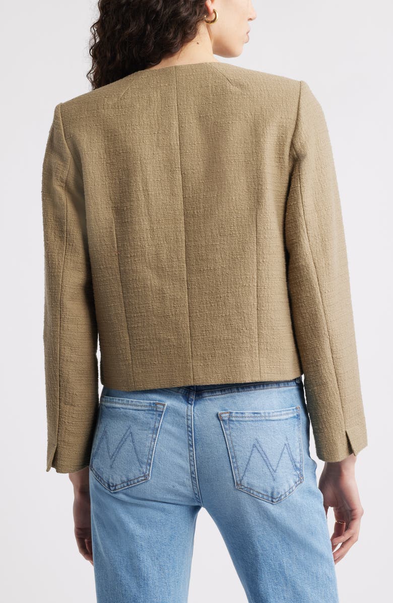 Nordstrom Textured Collarless Jacket, Alternate, color, 
