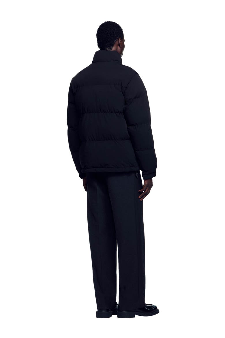 Oversized puffer jacket, Alternate, color, Black