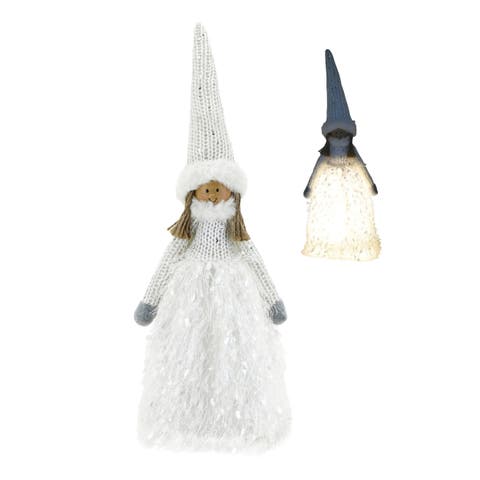 Light Up Angel Sitter Decorative Figurine