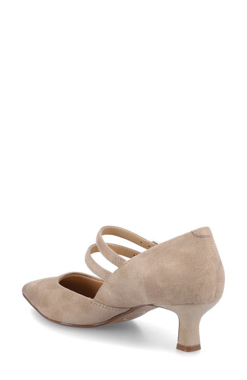Journee Collection Journee Womens Carnation Medium And Wide Width Kitten Heel Mary Jane Pumps In Brown