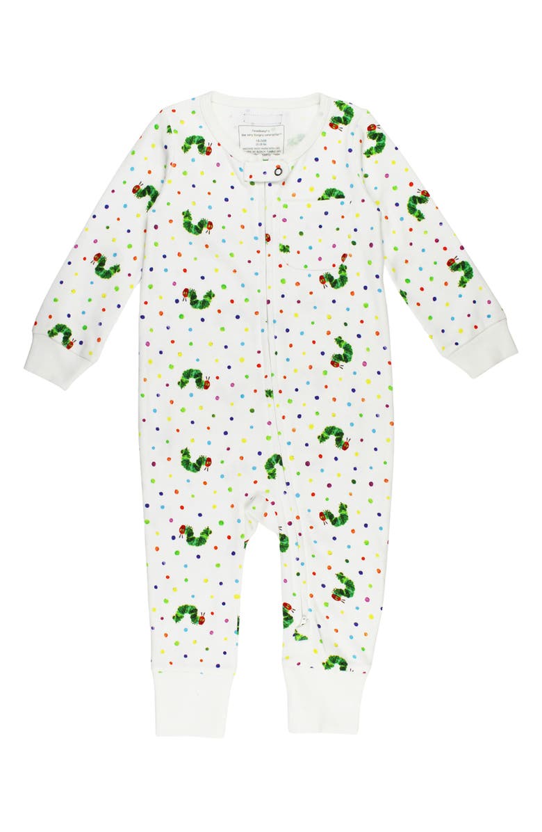 L'ovedbaby x 'The Very Hungry Caterpillar<sup>™</sup>' Organic Cotton Romper, Main, color, Caterpillar