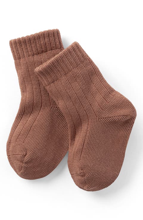 Cotton Blend Crew Socks (Baby)