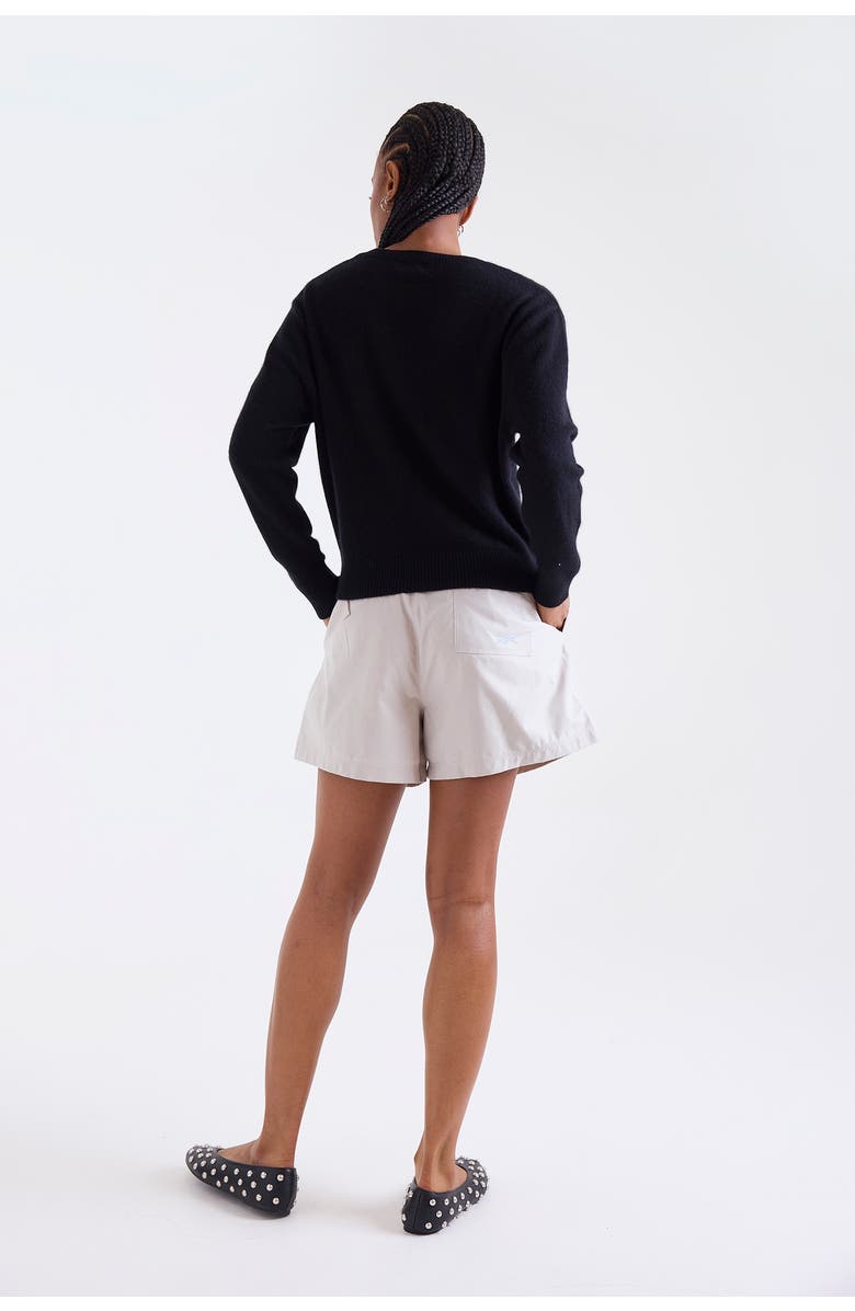 1982 Maila Long Sleeve 100% Cashmere Sweater, Alternate, color, Black