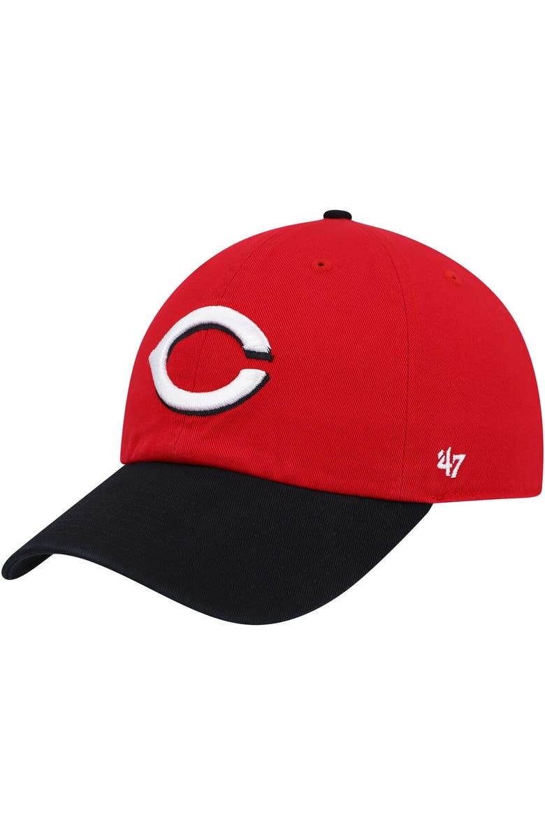 '47 Men's '47 Red Cincinnati Reds Clean Up Adjustable Hat, Main, color, Red