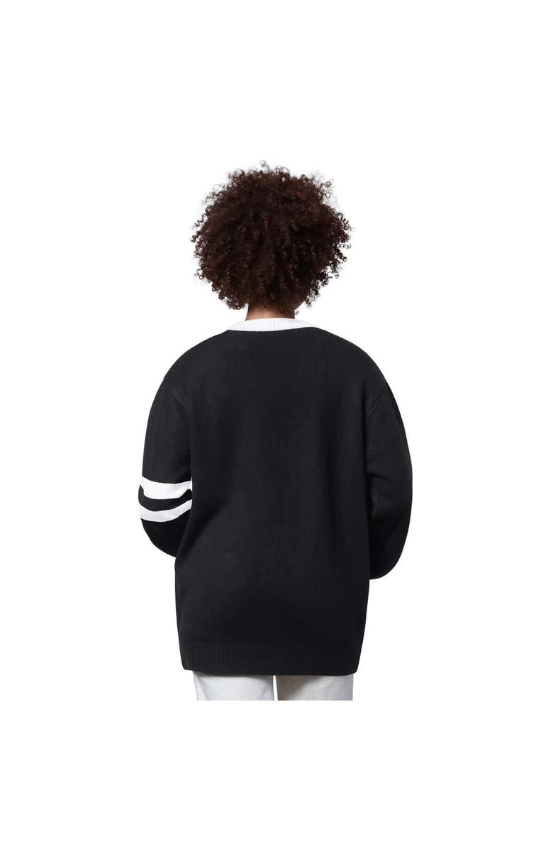 STARTER Women's Starter Black Pittsburgh Steelers Back Shot Button-Up Cardigan, Alternate, color, Black