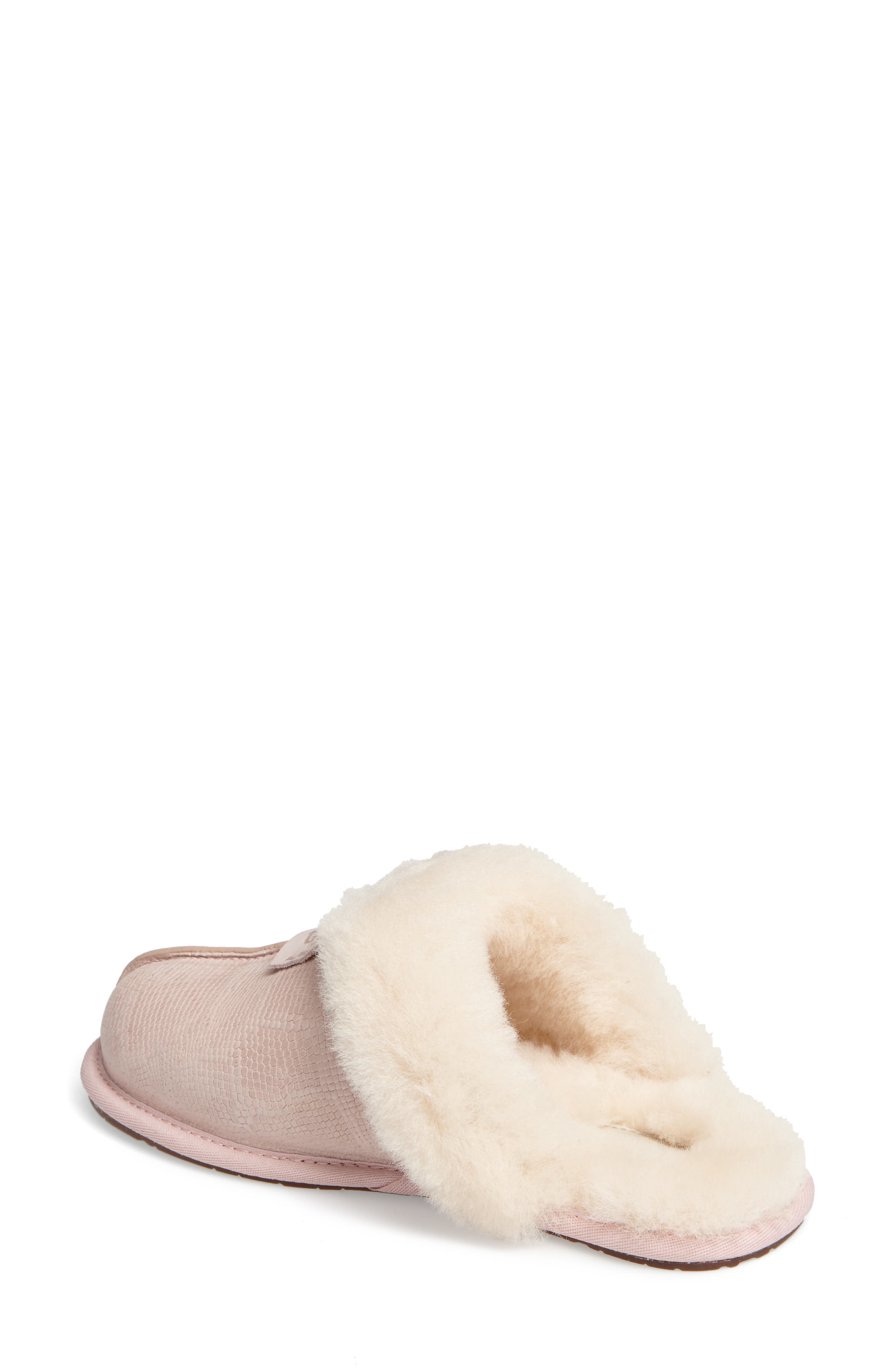 Scuffette II Snake Embossed Slipper, Alternate, color, QUARTZ LEATHER