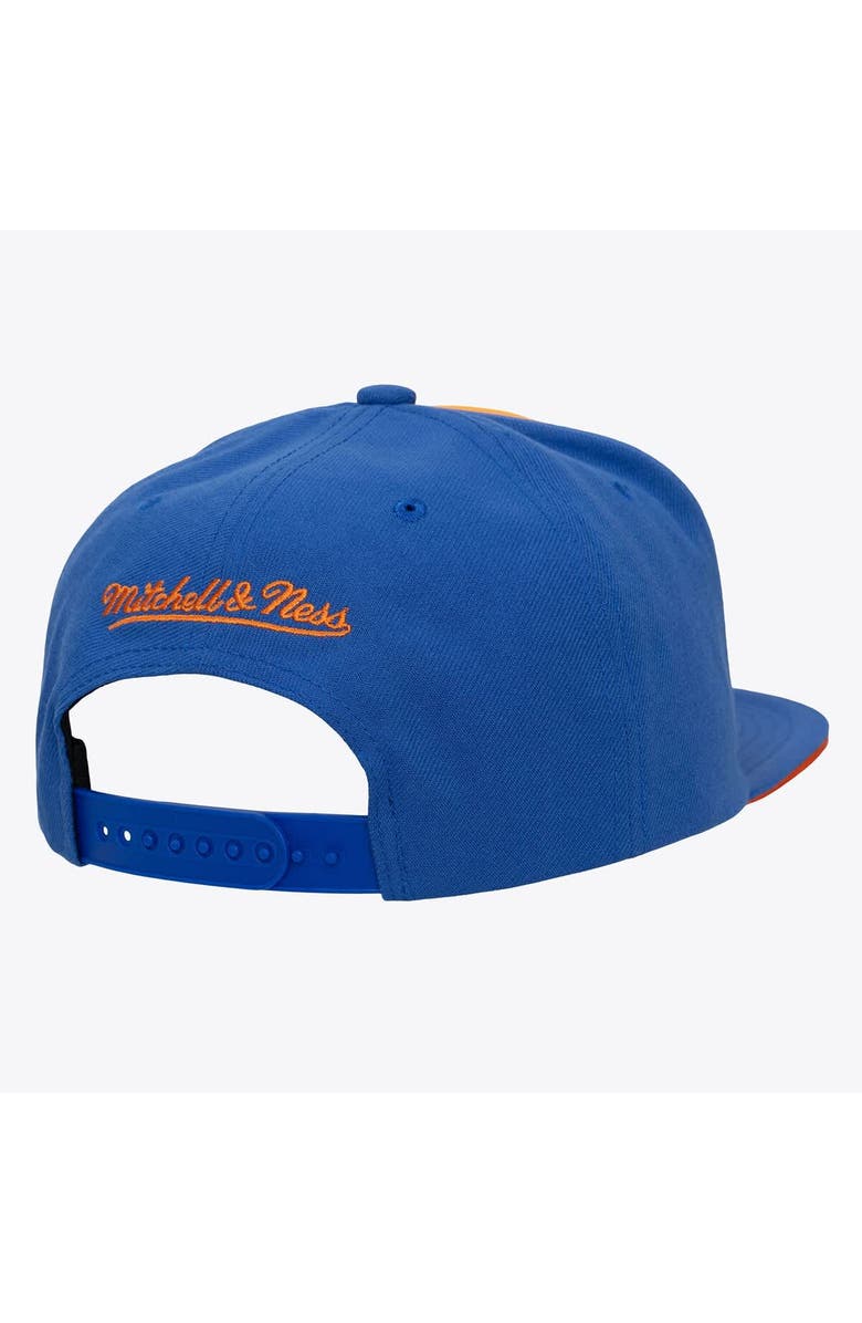 Mitchell & Ness Men's Mitchell & Ness Orange/Blue New York Knicks Color Pop Snapback Hat, Alternate, color,