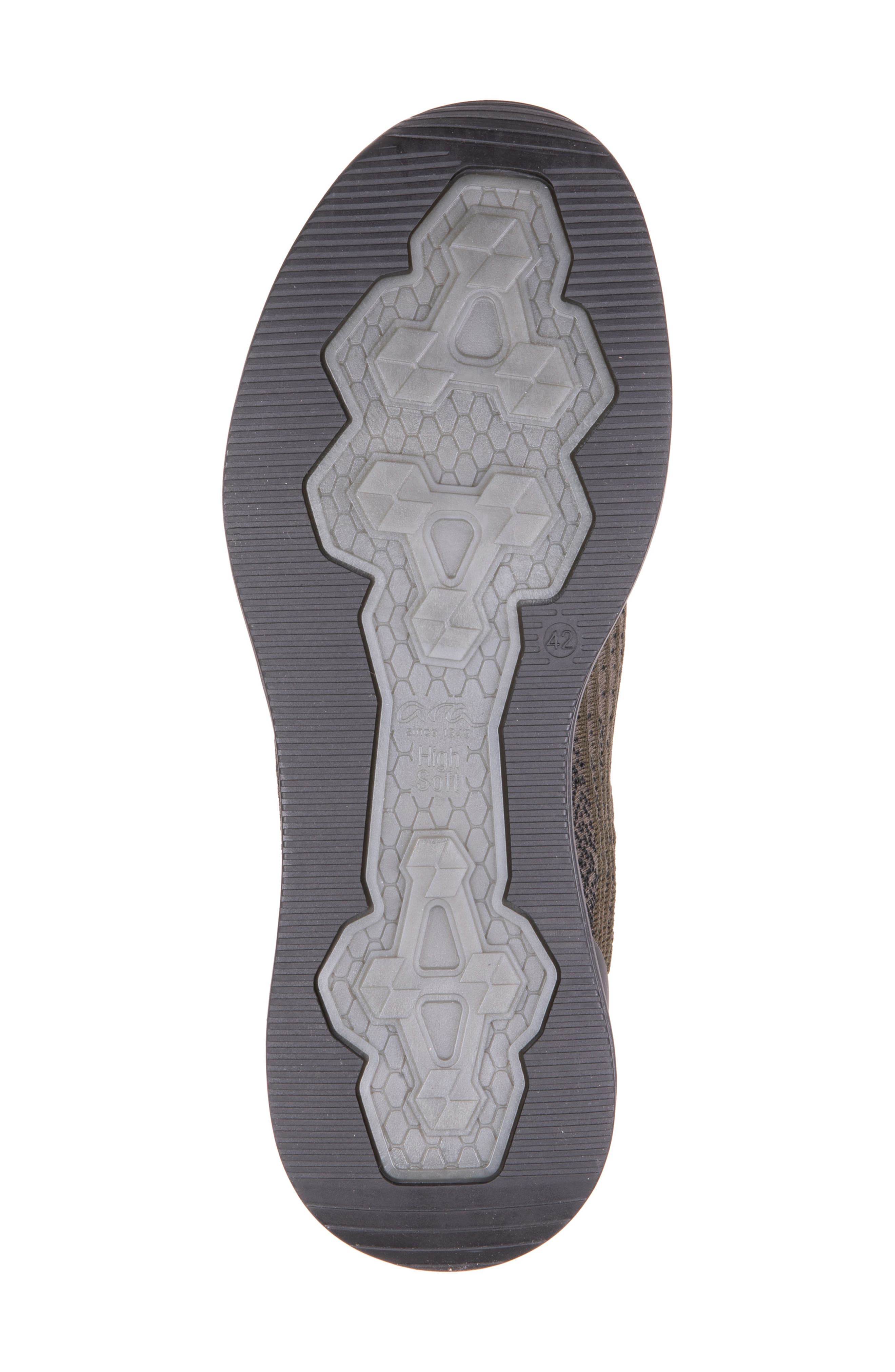 ara Charles Water Resistant Sneaker, Alternate, color, Olive/Blk