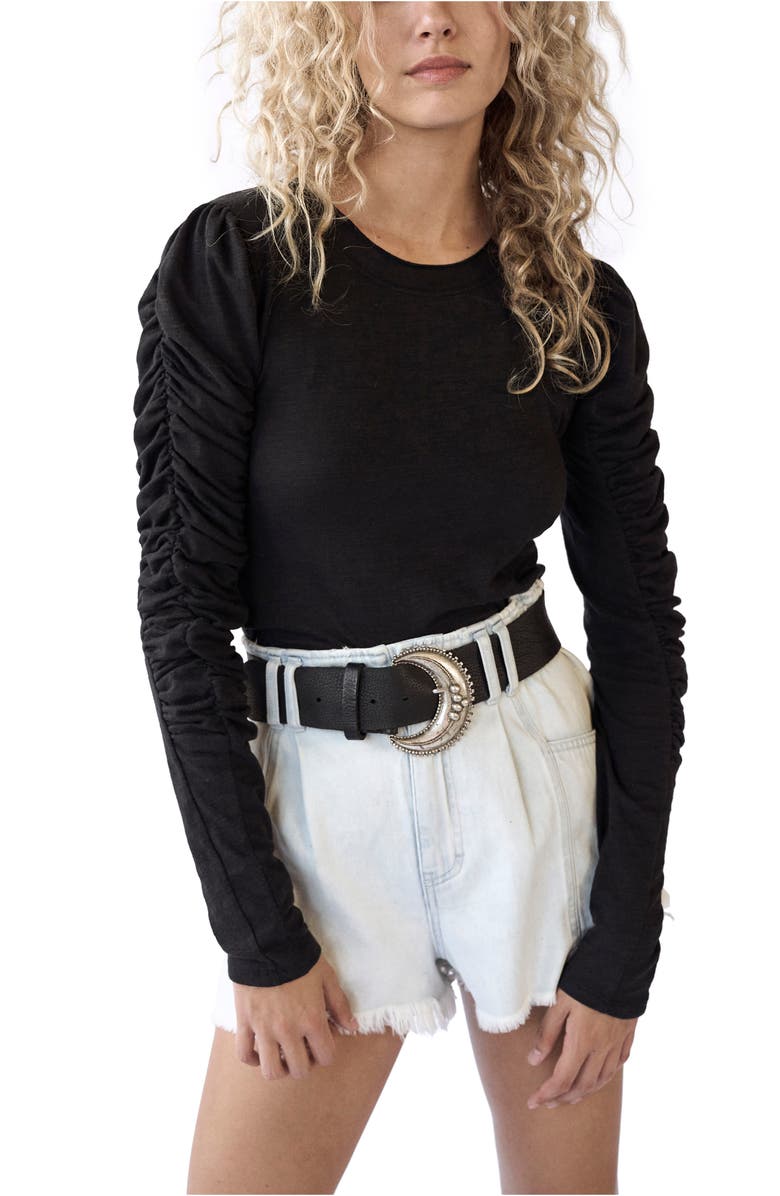 Free People Natasha Ruffle Sleeve Top, Main, color,