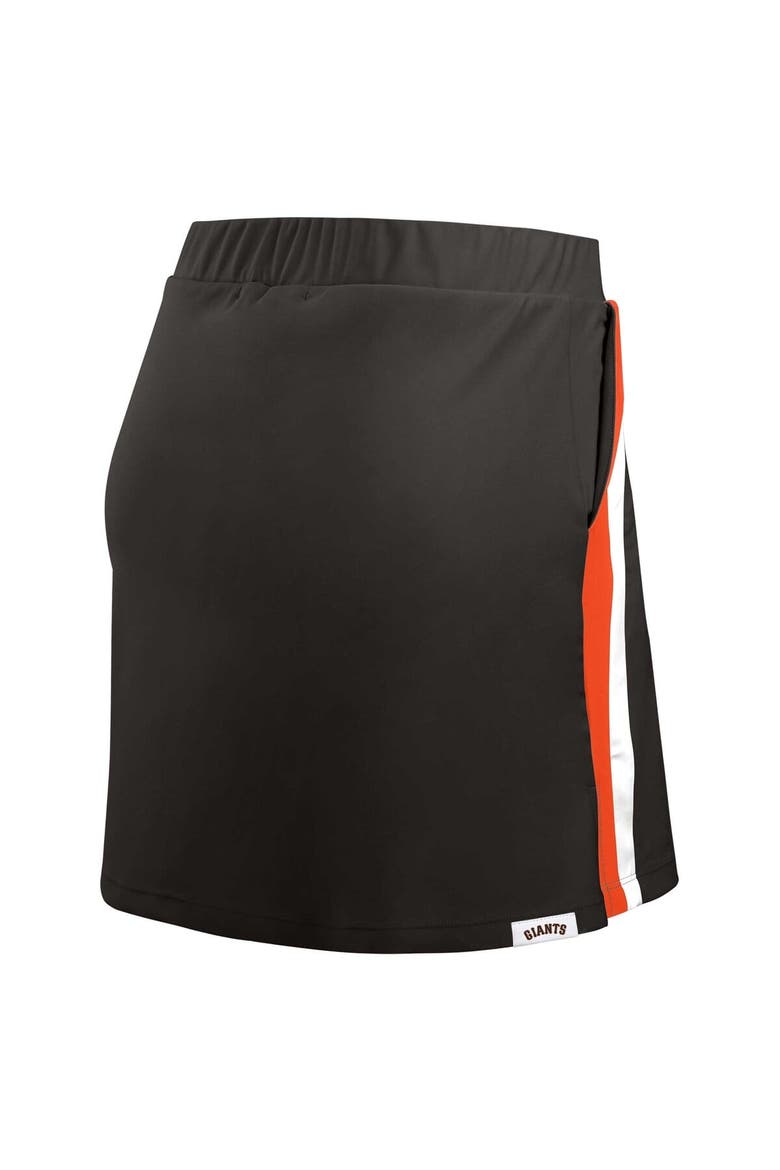 Women's WEAR by Erin Andrews Black San Francisco Giants Stripes Skort, Alternate, color, Black