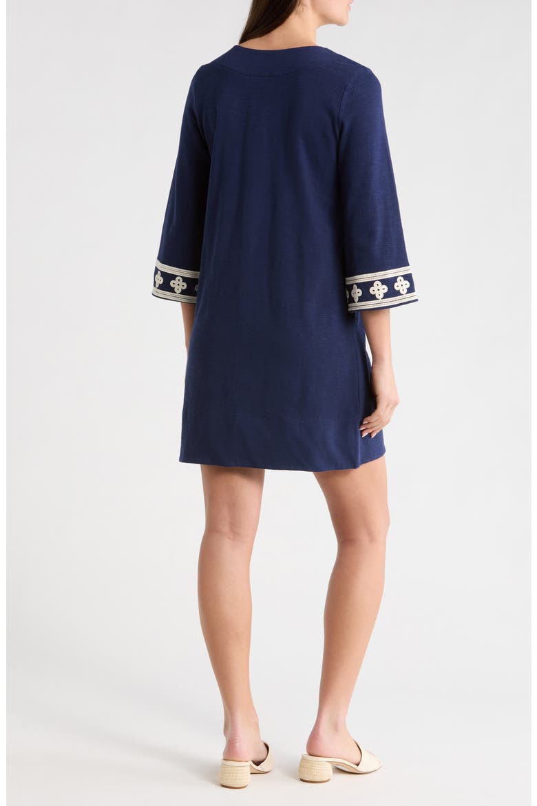 Sunset Harbor Cotton Dress, Alternate, color, COASTLINE