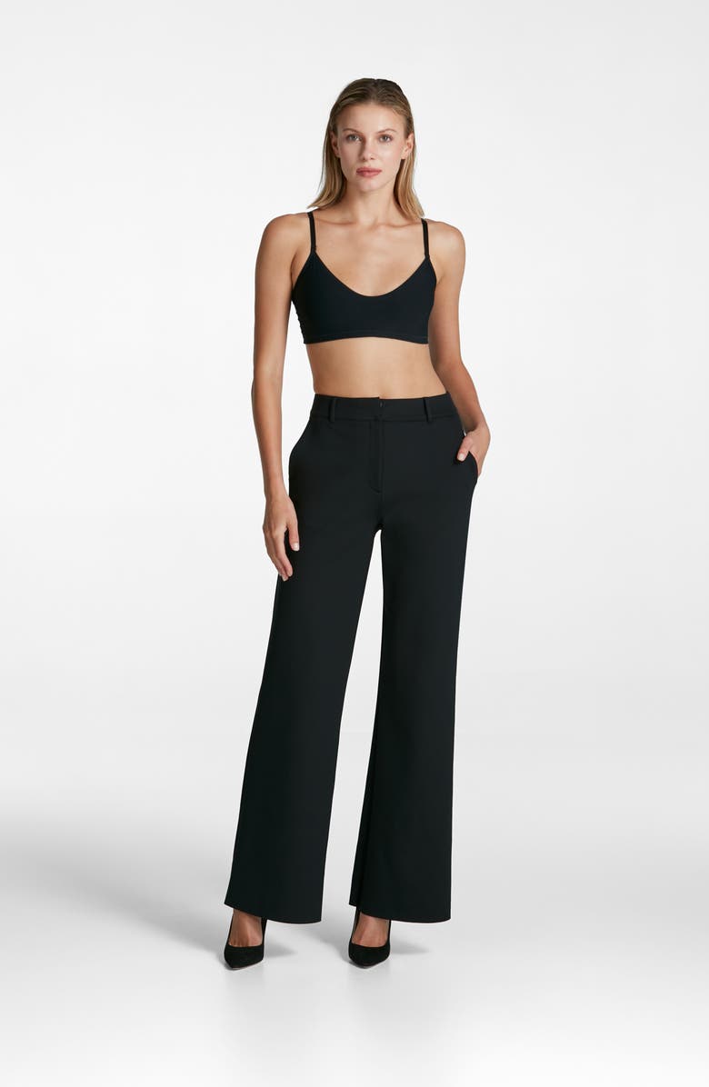 Commando CEO Wide Leg Scuba Knit Trousers, Alternate, color, 