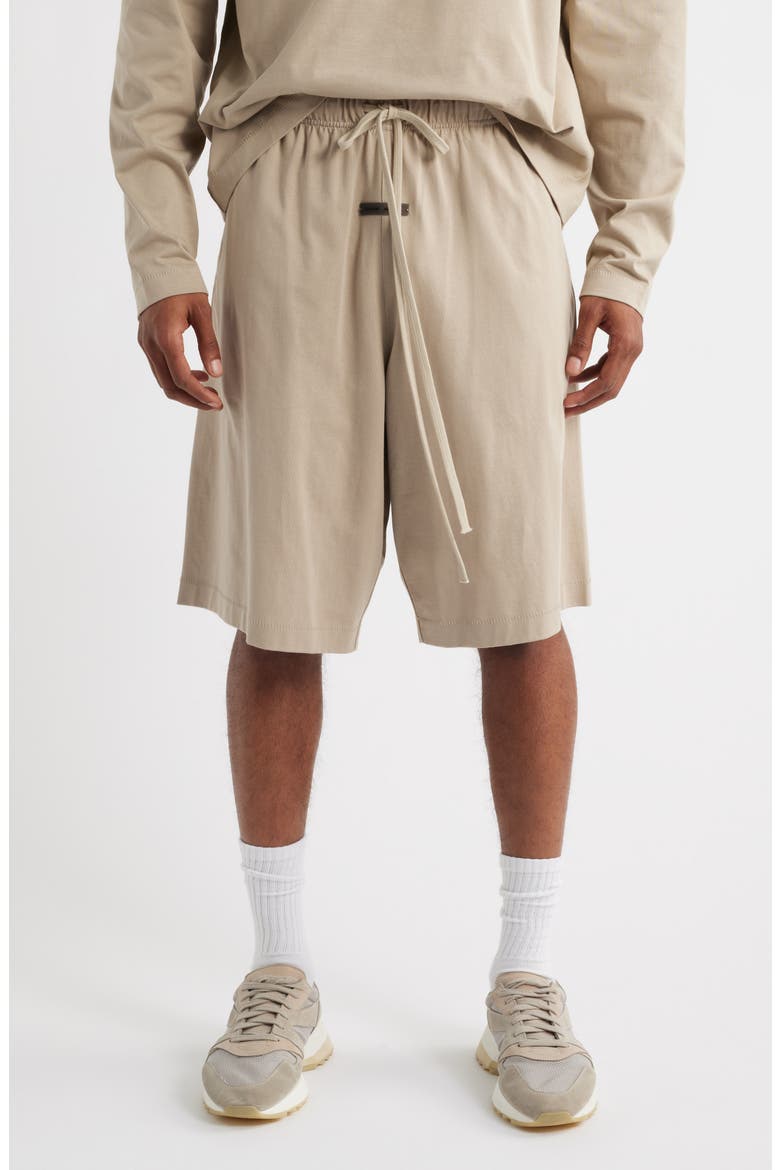Jersey Basketball Sweat Shorts, Main, color, TIMBER