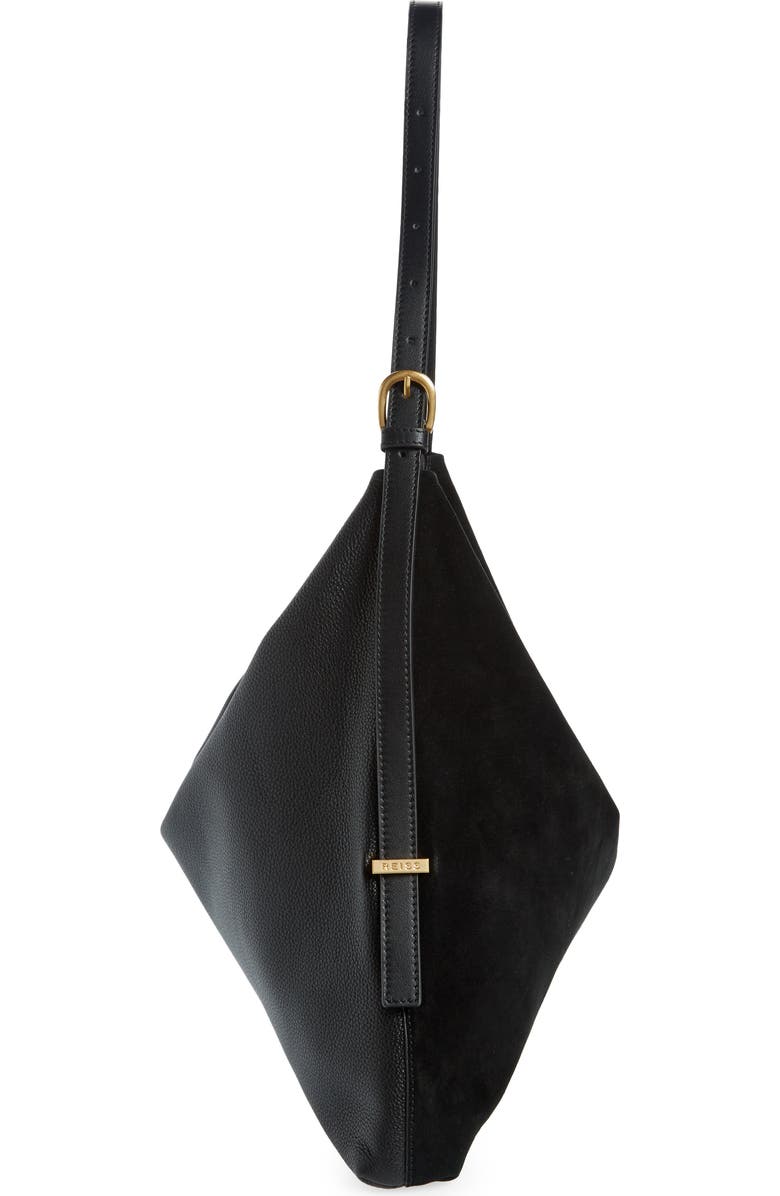 Reiss Vigo Leather Shoulder Bag, Alternate, color,