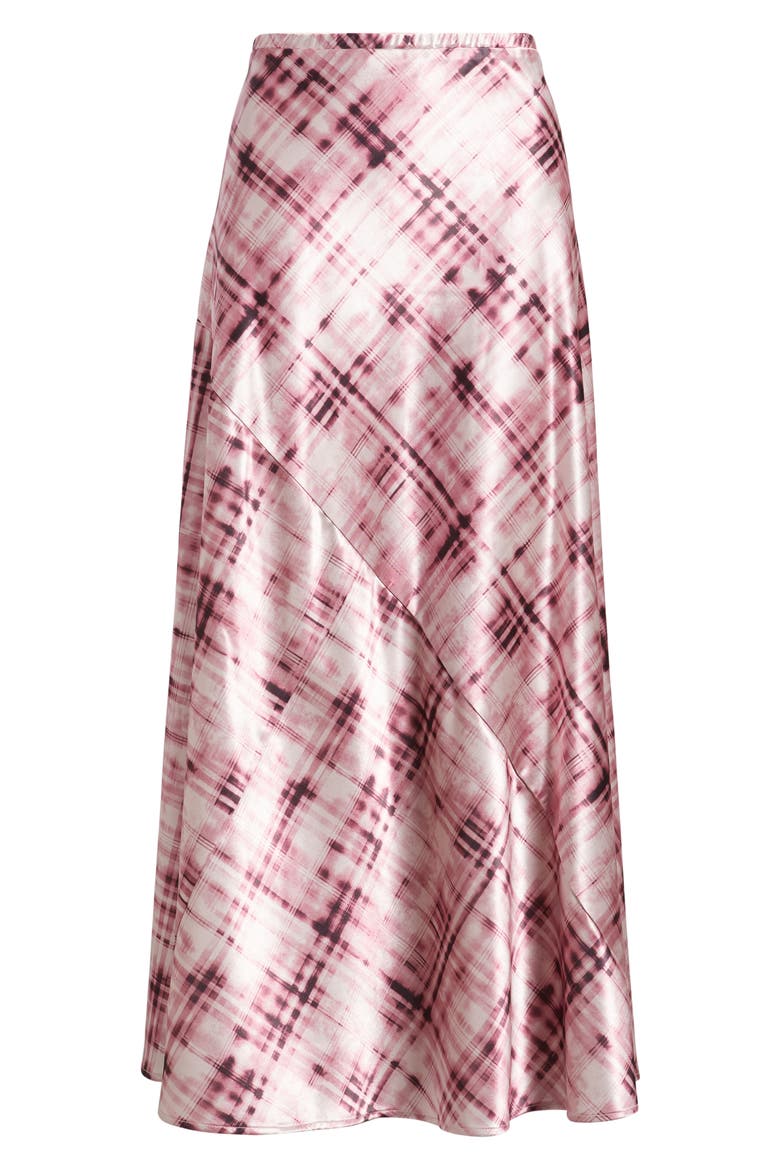 Savoy Print Bias Cut Maxi Skirt, Alternate, color, ROSE