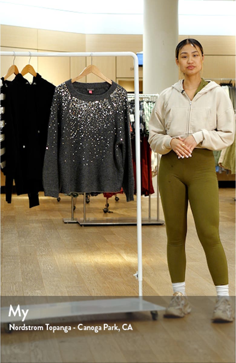 Sequin Crewneck Sweater, sales video thumbnail