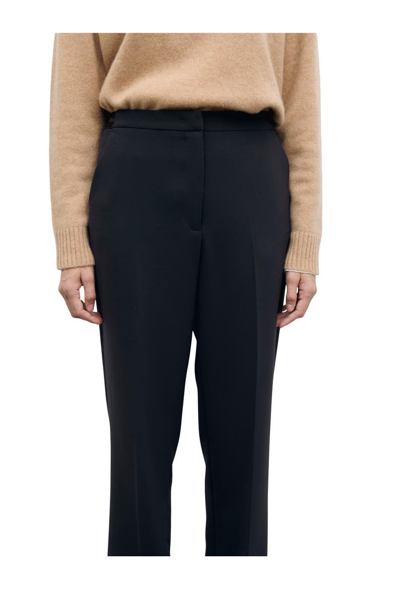 Mili Wide Leg Tailored Trousers, Alternate, color, Brown