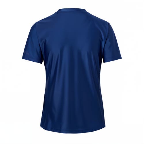 Uv Skinz Quarter Zip Crew Sun & Swim Shirt In Navy Blue