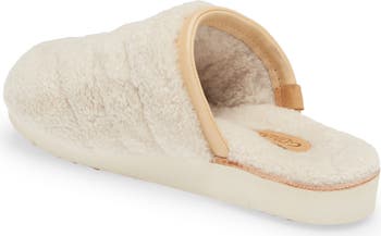 OluKai Pupu Mua Genuine Shearling Scuff Slipper (Women) Nordstrom