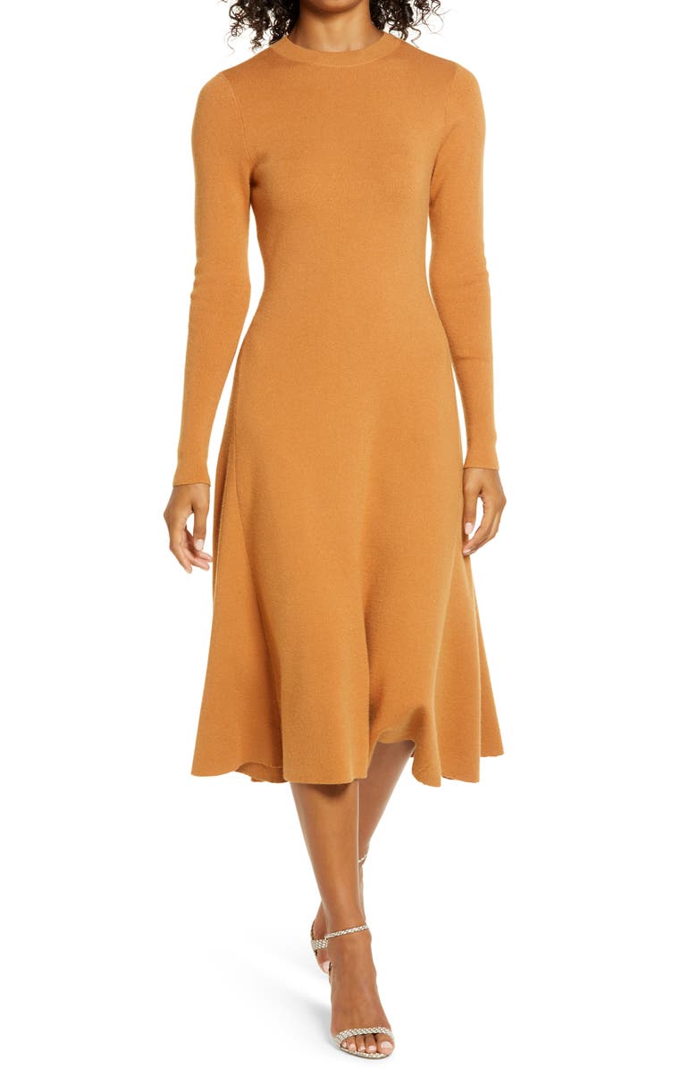Rachel Parcell Long Sleeve Sweater Dress, Main, color, 