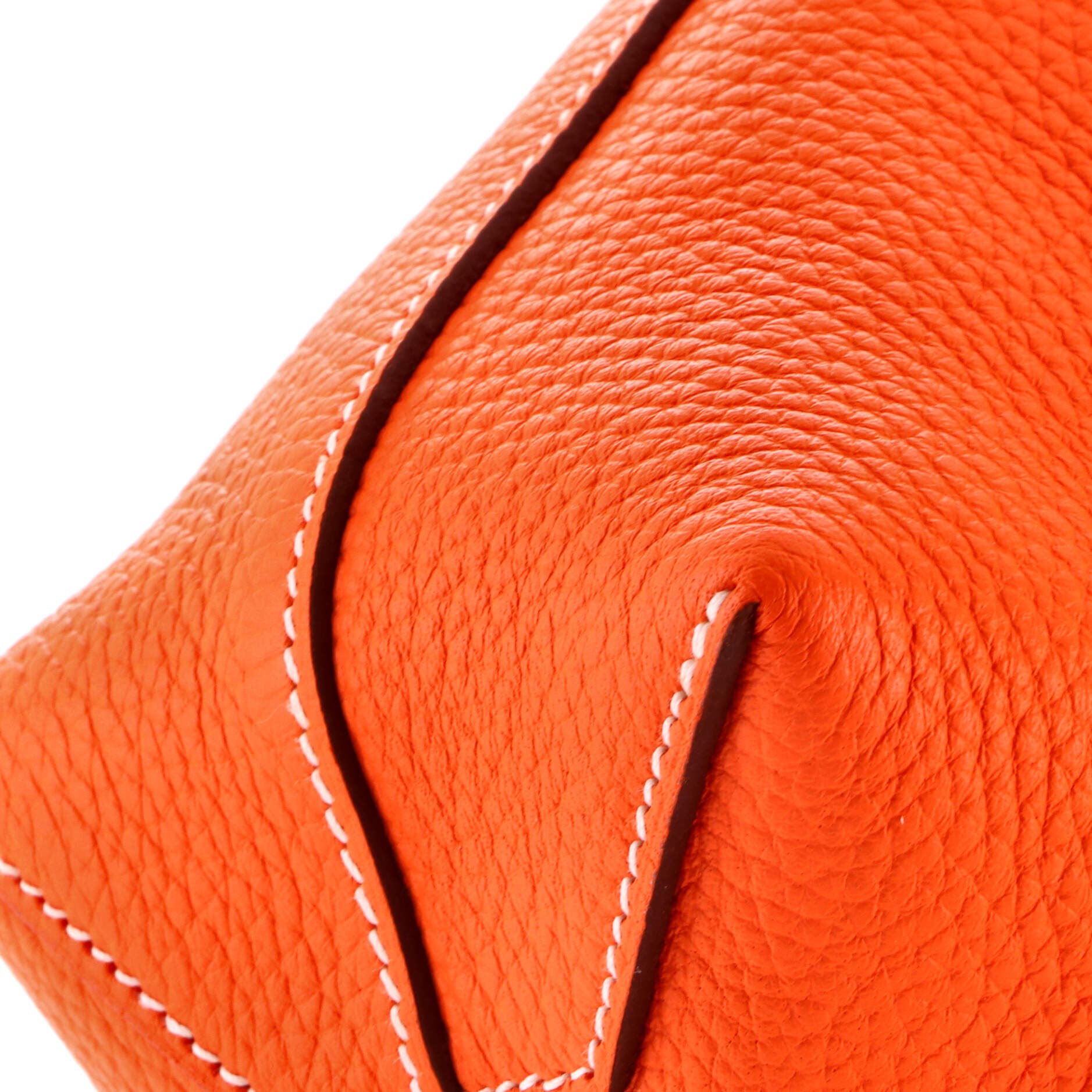 Pre-Owned Hermes Cabasellier Tote Clemence 31, Alternate, color, Orange Minium