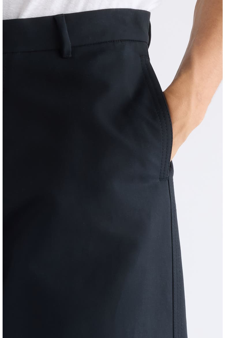 Plass Cotton Sateen Wide Leg Pants, Alternate, color, BLACK