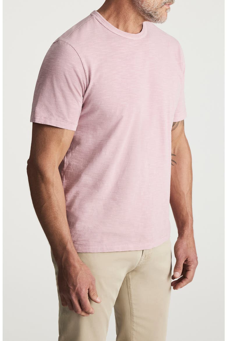 Slub Cotton Crewneck T-Shirt, Alternate, color, WOODROSE