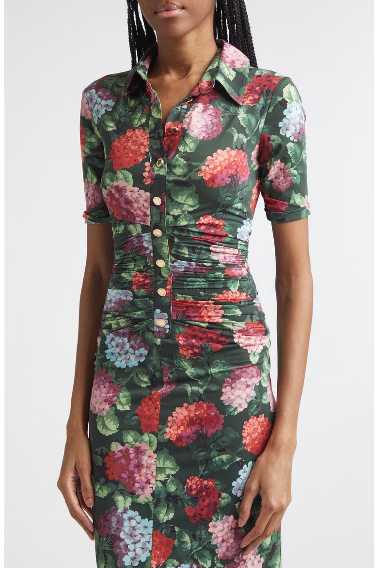 green hydrangea dress Wild Hydrangea Blossom Eden Maxi Dress Medium