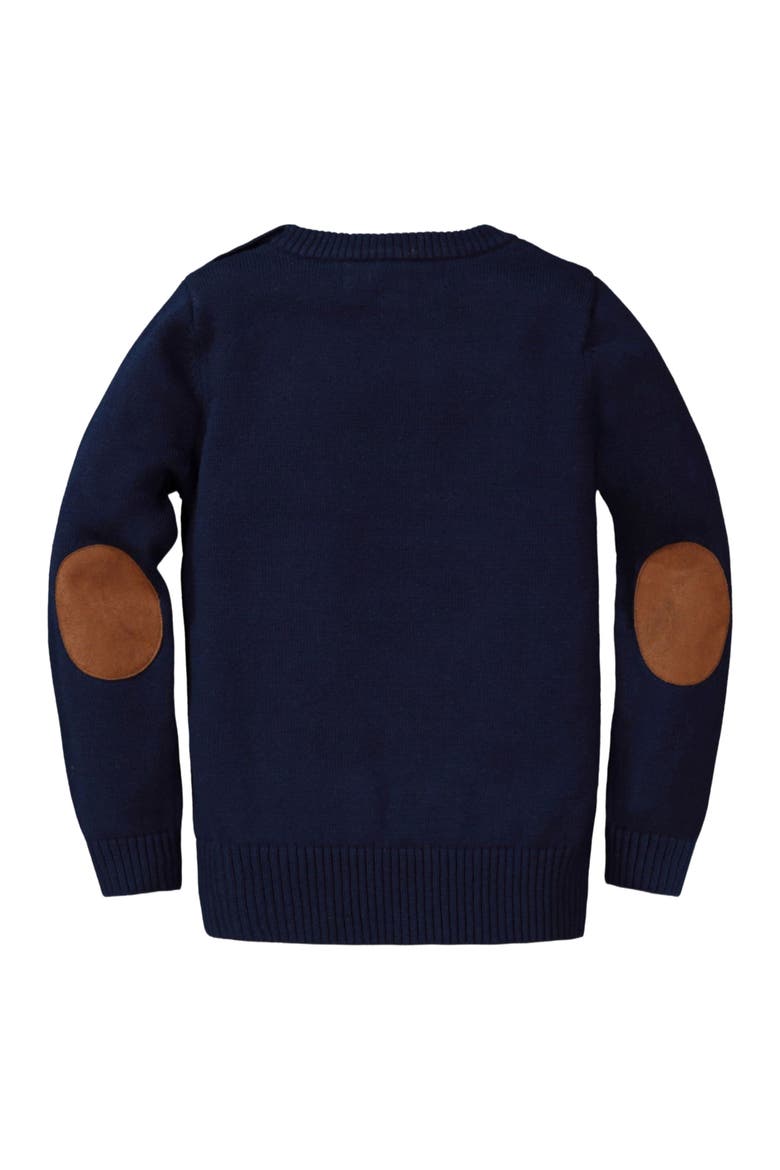 Baby Girls' Organic Horse Intarsia Sweater, Infant, Alternate, color, Navy