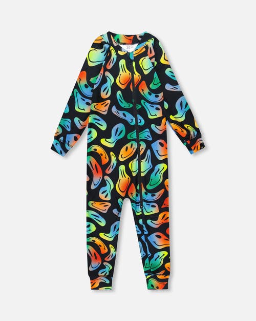 Deux Par Deux Boy One-piece Thermal Underwear In Multi