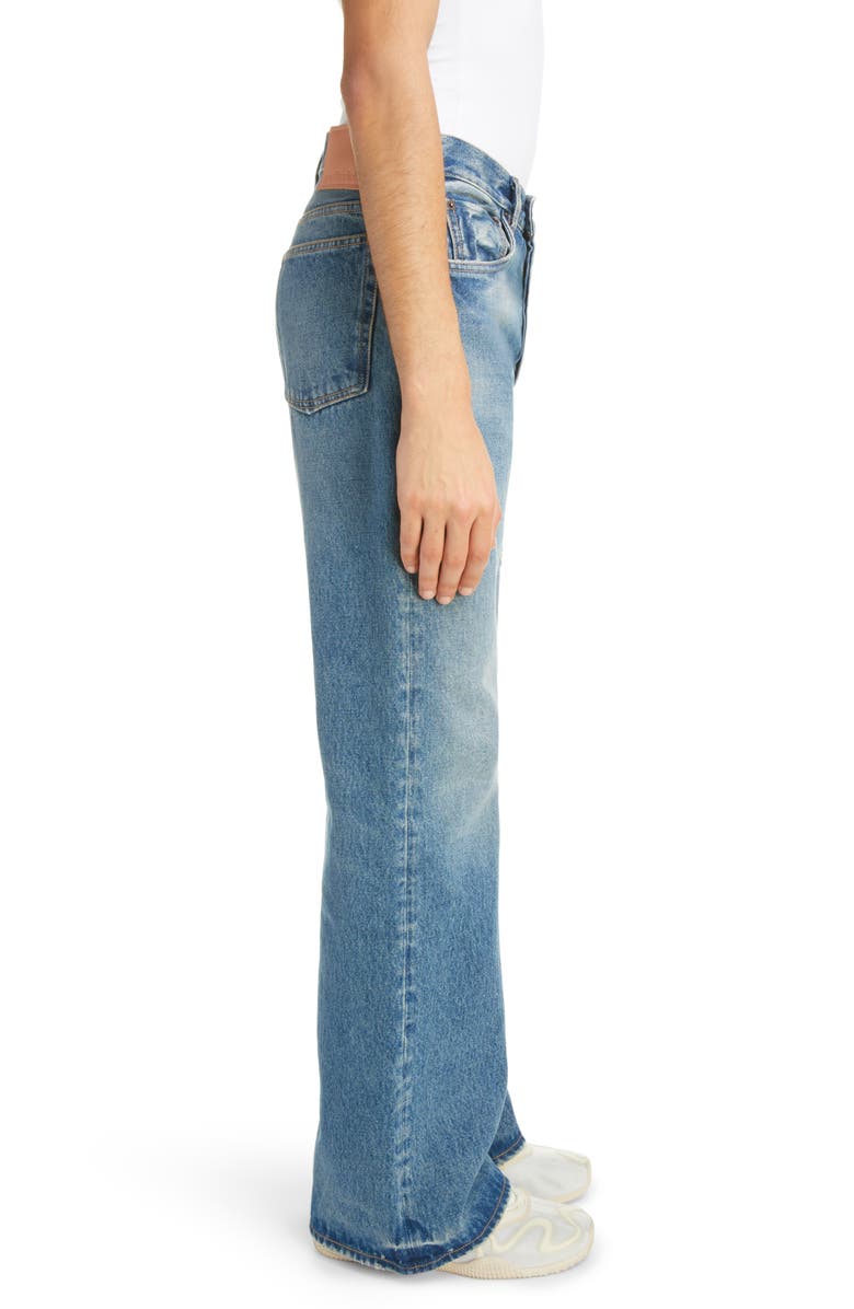 Acne Studios 2021 Vintage Wide Leg Jeans, Alternate, color, Mid Blue