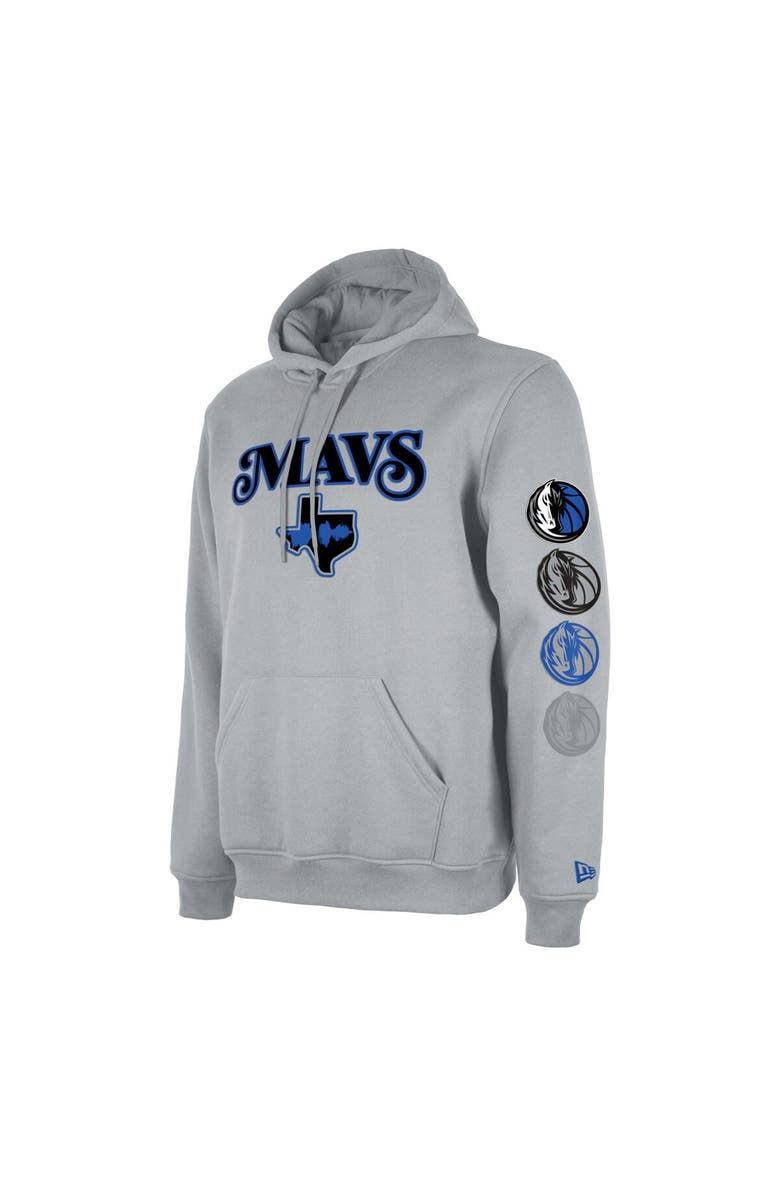 New Era Men's New Era Gray Dallas Mavericks 2023/24 City Edition Big & Tall Pullover Hoodie, Alternate, color,