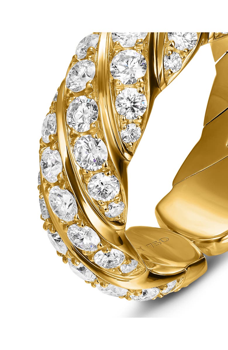 David Yurman Sculpted Cable Flex Band Ring, Alternate, color, Gold