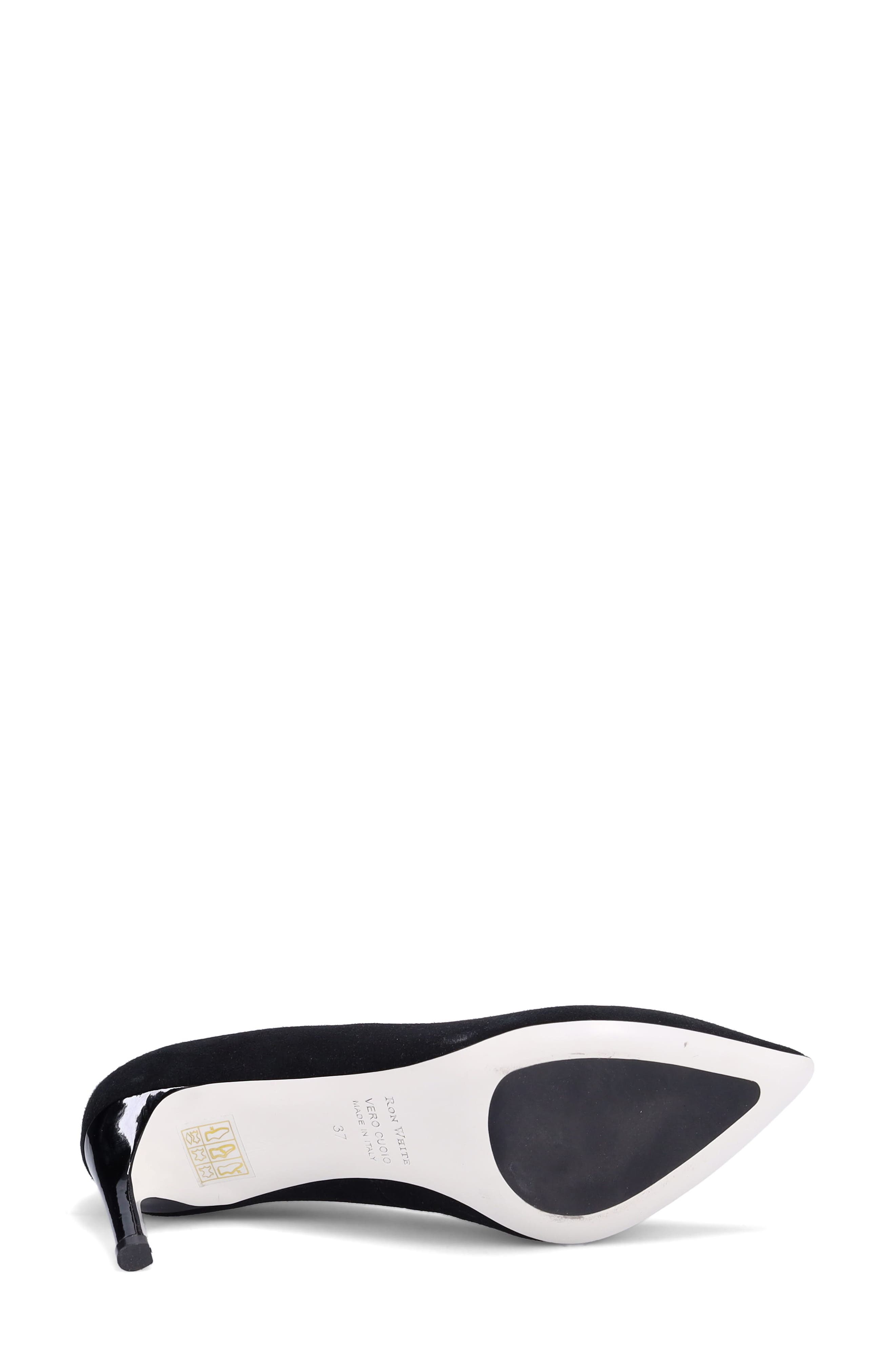 Ron White Cindy Pointed Toe Pump, Alternate, color, Onyx Suede