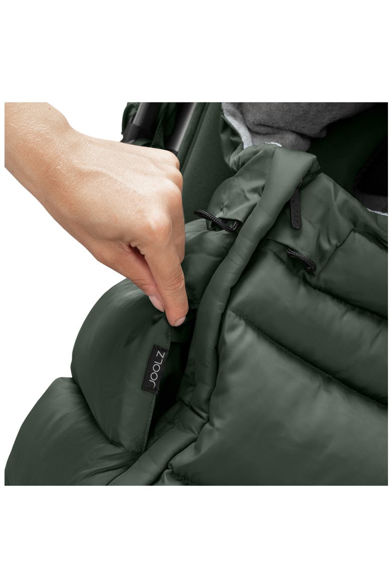 Puffer Footmuff, Alternate, color, FOREST GREEN