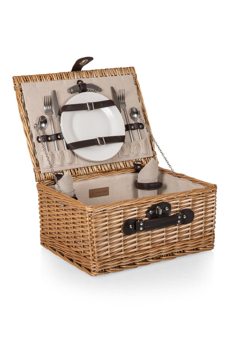 Classic Picnic Basket, Alternate, color, BEIGE