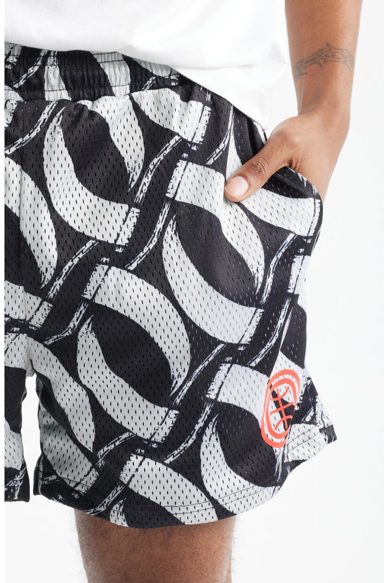 Scythe Mesh Shorts, Alternate, color, BLACK