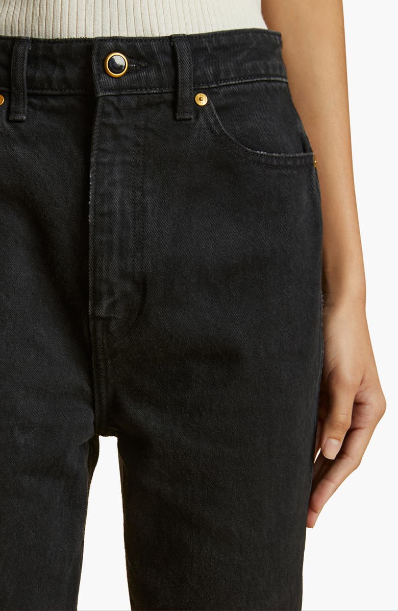 Khaite The Danielle High Waist Straight Leg Jeans, Alternate, color, Prescott