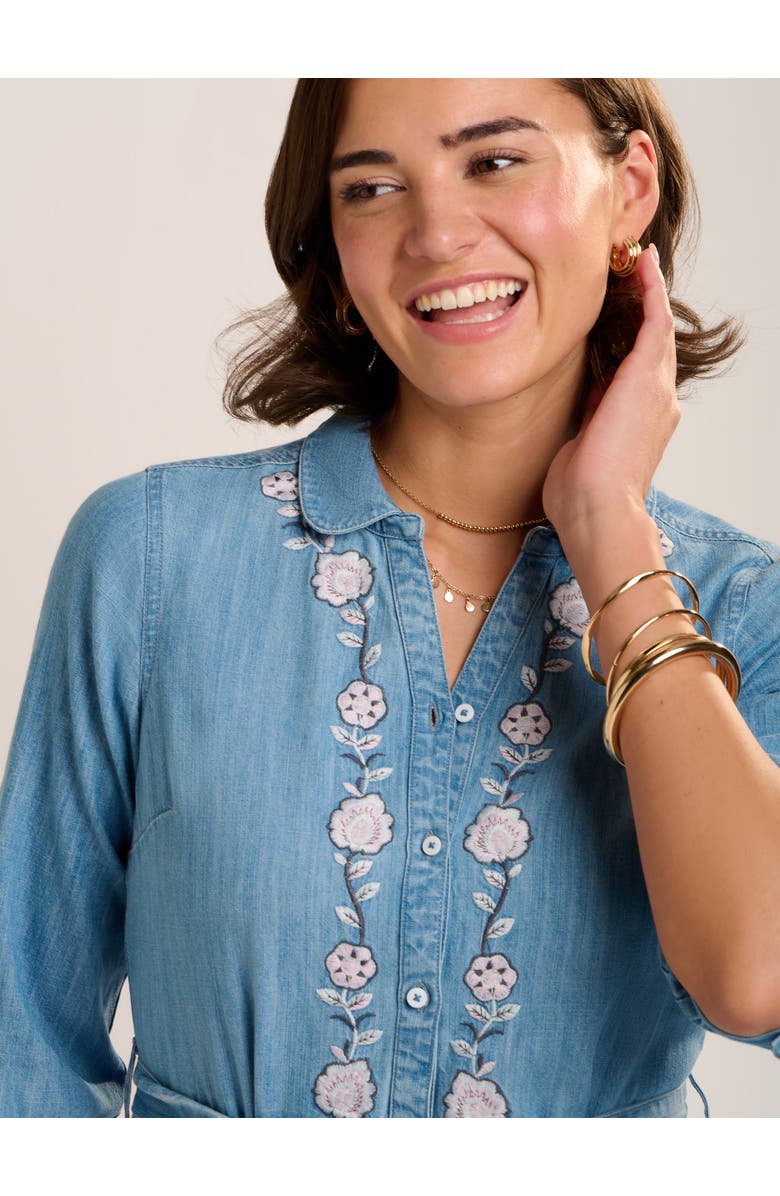 Brakeburn Viviana Embroidered Maxi Dress, Alternate, color, Blue