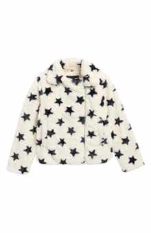 Kids' Faux Fur Moto Jacket
