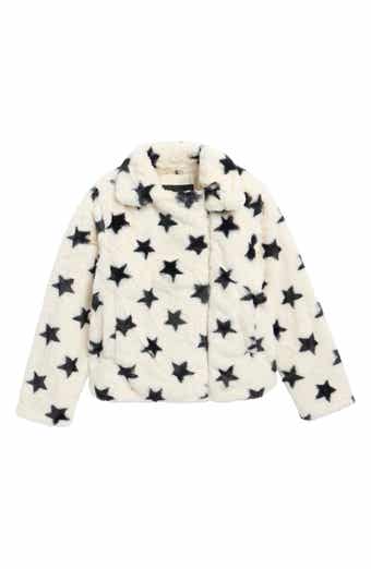 Kids' Faux Fur Moto Jacket
