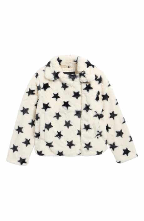 Kids' Faux Fur Moto Jacket