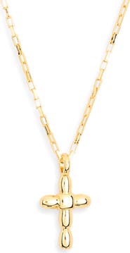 NORDSTROM RACK Bubble Cross Pendant Necklace
