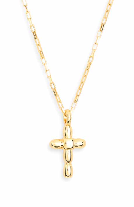 NORDSTROM RACK Bubble Cross Pendant Necklace